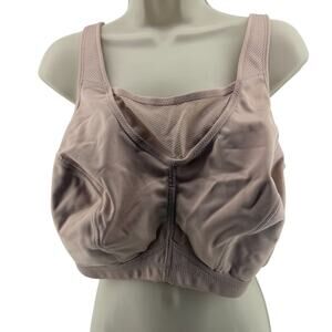 Glamorise No Bounce Cami Wire Free Sports Bra 1066 Beige  44D
